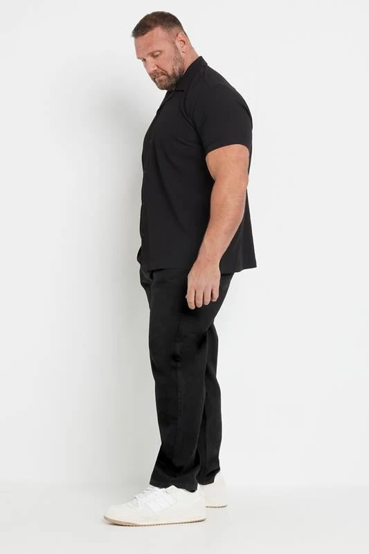 BadRhino Big & Tall Black Loose Fit Stretch Jeans 2 BadRhino Big & Tall Black Loose Fit Stretch Jeans - Image 2