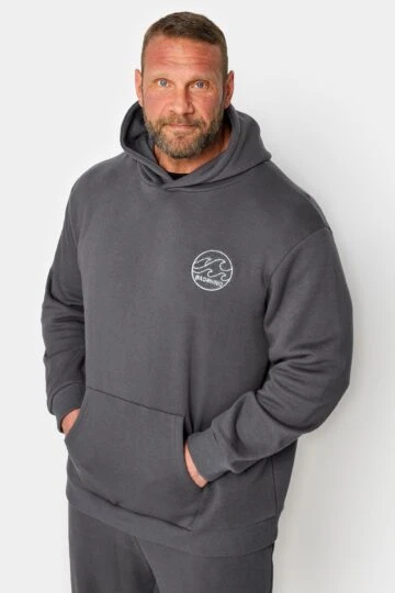 BadRhino Grey Patch Logo Hoodie
