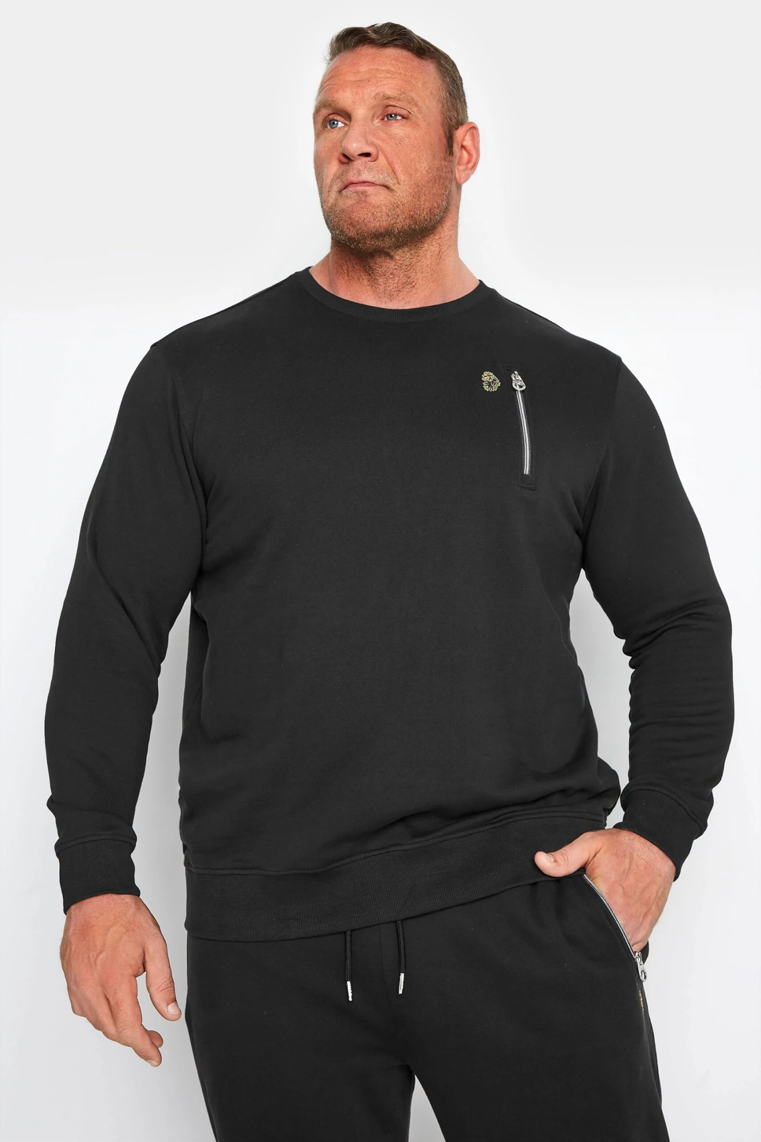 Essential Men’s Outerwear – How to Stay Stylish in Every Season 10 LUKE 1977 Big & Tall Black Sport Sweatshirt