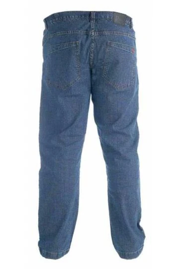D555 Big & Tall Blue Elasticated Waist Relaxed Fit Jeans