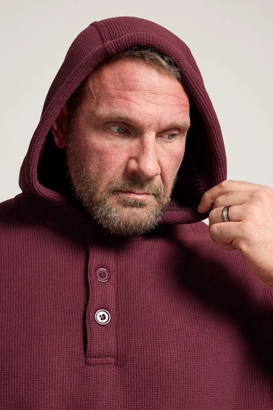 BadRhino Big & Tall Burgundy Borg Lined Fleece 1 BadRhino Big & Tall Burgundy Borg Lined Fleece