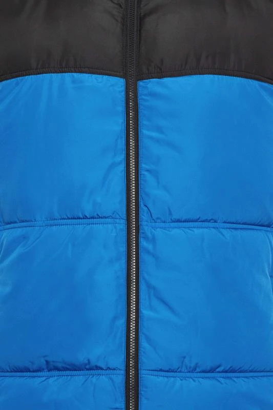 BadRhino Big & Tall Blue Colourblock Padded Gilet 1 BadRhino Big & Tall Blue Colourblock Padded Gilet