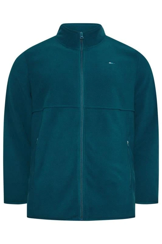 BadRhino Big & Tall Blue Essential Zip Through Fleece 1 BadRhino Big & Tall Blue Essential Zip Through Fleece