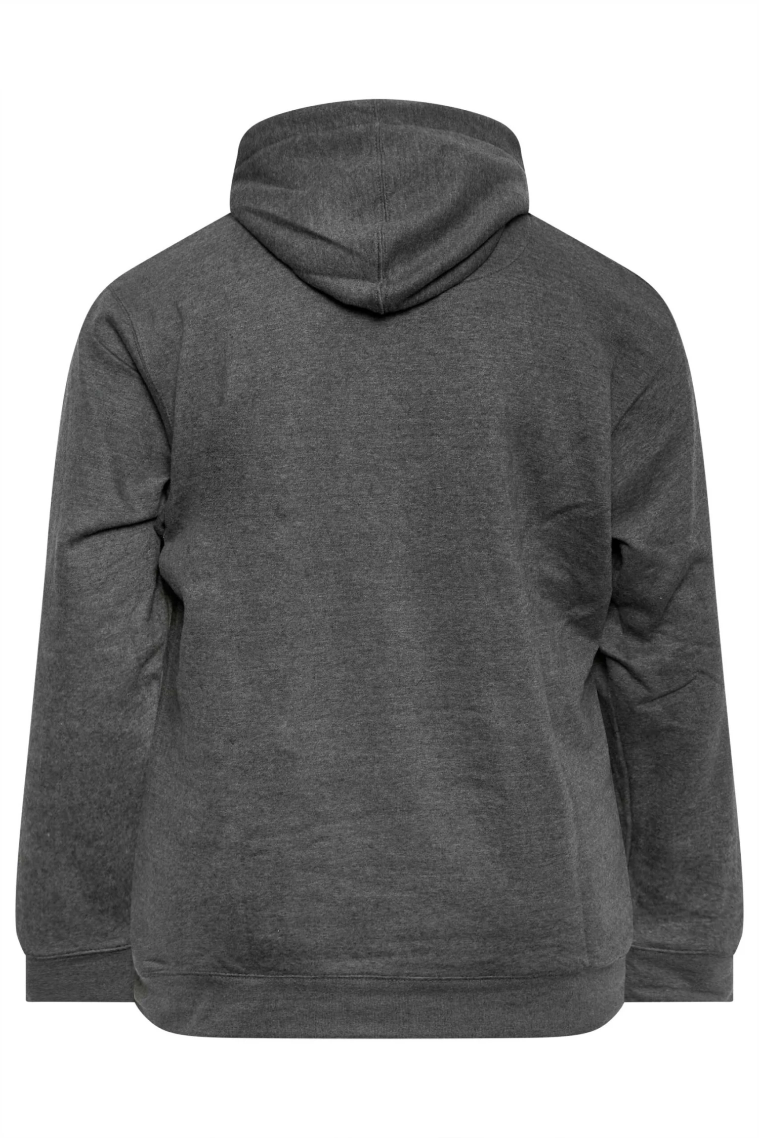 KAM Big & Tall Charcoal Grey 'Original' Overhead Hoodie 3 KAM Big & Tall Charcoal Grey 'Original' Overhead Hoodie - Image 3