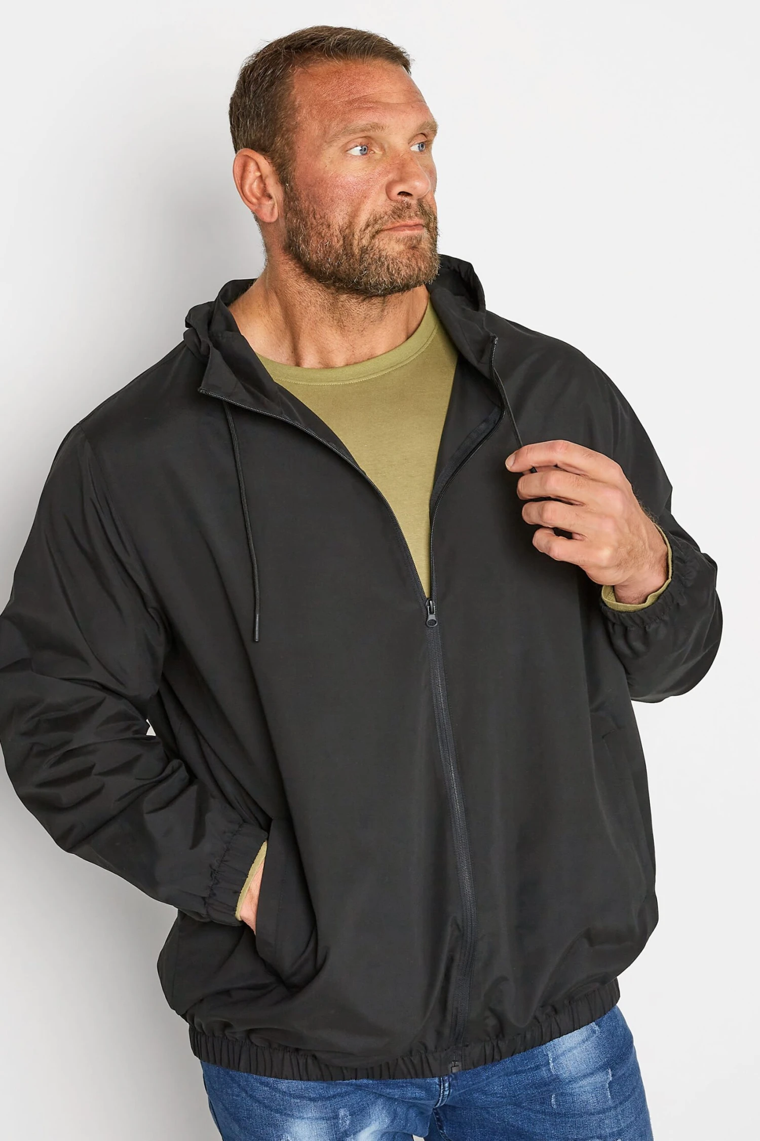 BadRhino Big & Tall Black Lightweight Jacket 1 BadRhino Big & Tall Black Lightweight Jacket